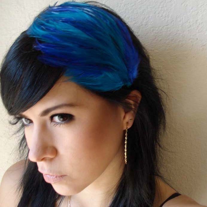 royal blue hair