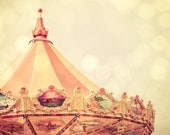 Carnival Carousel - 5 X 7 Photography Print - State Fair Family Fun Tent Sparkle