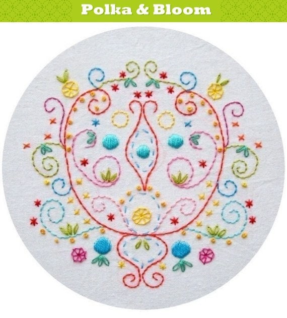 Embroidery Pattern Pompeii Arabesque PDF