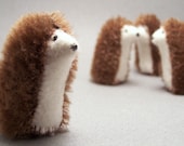 Plush Animal - Tiny Hedgehog - Wool and Mohair