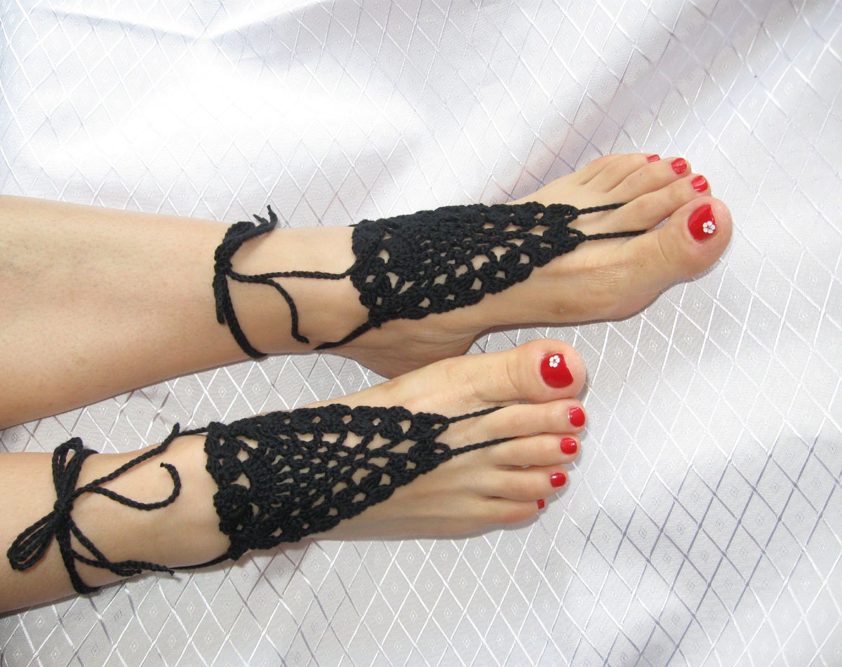 Barefoot sandals or Fingerless gloves-hand and foot jewelry eco friendly designer spring fashion sale wedding flower easter mothersday gifts