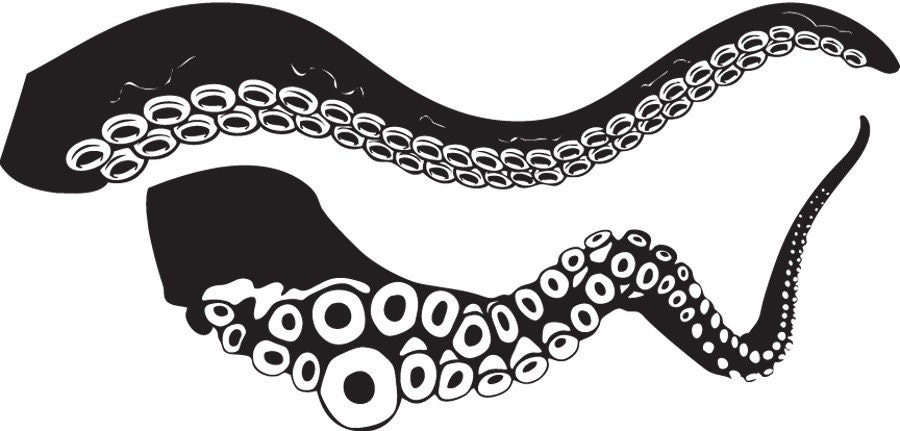 Large Kraken Octopus Tentacles Vinyl Wall Decal-Choose Any Color