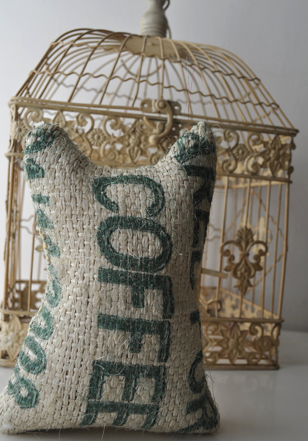 Coffee Sack Owl - Little Bookend - Blondie