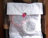 lined tissue paper flat bags - set of 20 - small
