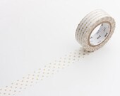 2012 mt masking tape - small dots- single - gold