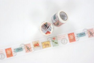 mt ex japanese washi masking tape - postage stamps