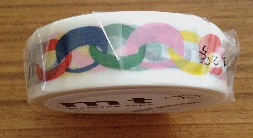 mt masking tape - paper chain -  designer  mt x mina perhonen - vivid