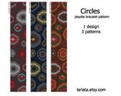 Circles - Peyote Bracelet Pattern - INSTANT DOWNLOAD
