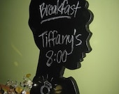 Audrey Hepburn (Holly Golightly) Silhouette Chalkboard