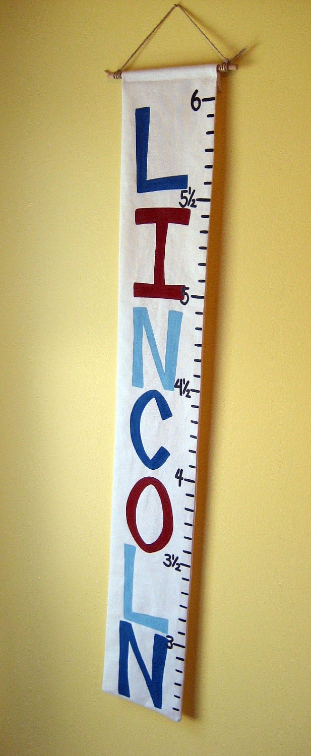 Personalized Canvas Growth Chart