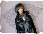 LIMITED Game of Thrones Inspired Direwolf Scarf (Grey Wind)