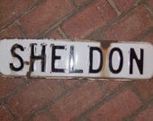 Sheldon Enamel Street Sign