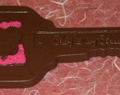 Chocolate key to your heart for the one you love.