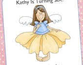 Fairy Princess Birthday Invitation, CUSTOM for YOU - 4x6 or 5x7 size - YOU print