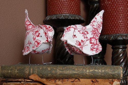 Paper and Fabric Bird Pattern (PDF)