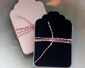 set of 50 small gift tags, neutral