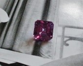 Color Change Asscher Cut Synthetic Sapphire Loose Gemstone 3.3cts