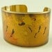 Parisian Cabaret Dancing Ladies by Toulouse-Lautrec in Paris Brass Cuff Bracelet