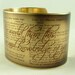 As You Like It Play by William Shakespeare 'Hereafter, In A Better World' Brass Cuff