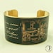 Sherlock Holmes Jewelry - Come Watson, The Game Is Afoot - Steampunk Brass Cuff Bracelet