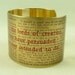 Little Women by Louisa May Alcott - Literary Quote Brass Cuff Bracelet - When Women Are The Advisers