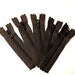 10 Black 4 Inch Zippers YKK Brand Color 580