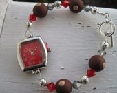 Womens Ohio Buckeye Watch with Toggle Claps