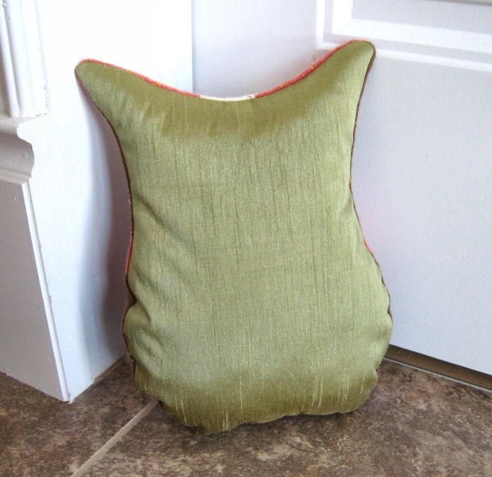 Owl Pillow Argyle