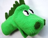 Instant Download Crochet Pattern - Dinosaur Puppet