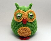 Instant Download Crochet Pattern - Amigurumi Baby Owls