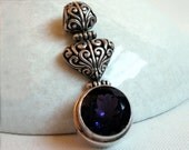 Silver Amethyst Pendant Sterling