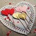 Heart Cake Topper Decorations, Valentine's Day Party Decoration, Wedding Cake Toppers