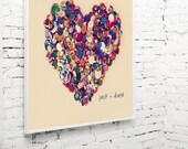 heart photograph / love, romance, shiny, sequins, personalize, valentine's day / jack and diane / 8x8 fine art photo