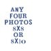 set of 4 8x8 or 8x10 fine art photographs