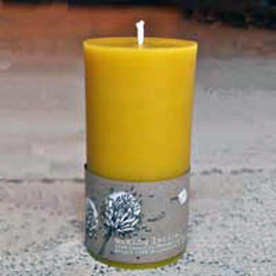 Beeswax Candle Pillar -- 3" x 6"