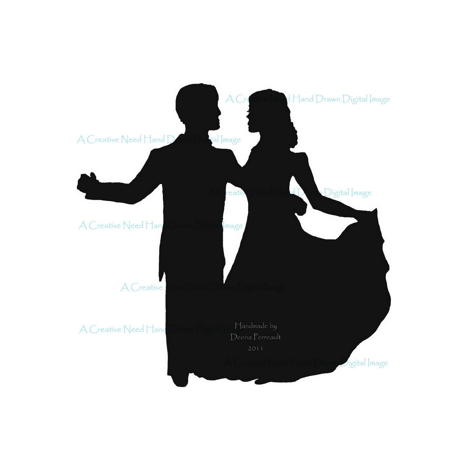 INSTANT DOWLOAD ShAll We DANCE Digital Stamp Image- For cardmaking, scrapbooking, ATCs, Mixed Media Art