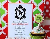 Christmas Party Invitation - Printable Vintage Rudolph Collection - The TomKat Studio