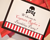 Pirate Birthday Party - Printable Welcome Sign - The TomKat Studio