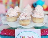 PRINTABLE Fancy Labels - Cupcake Bake Shoppe Birthday Party Collection - The TomKat Studio