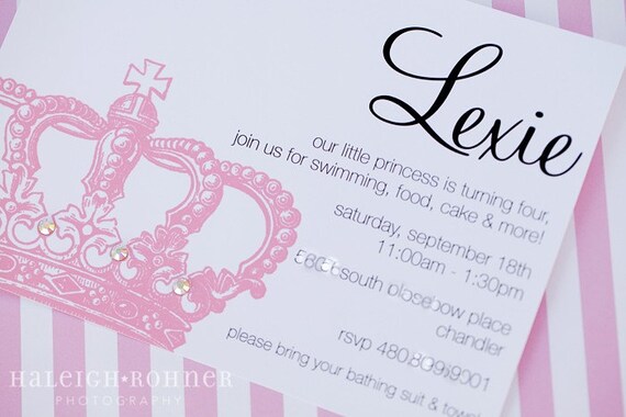 Princess Party Printable Invitation Design by The TomKat Studio Il_570xn