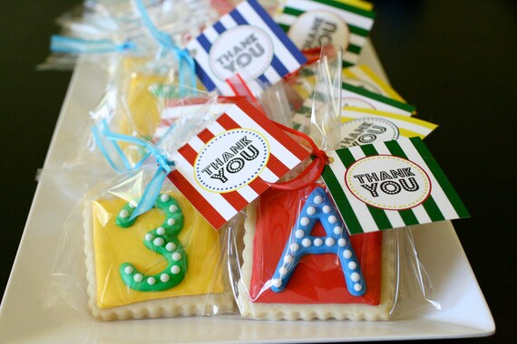 ABC 123 Party Printable Favor Tags by The TomKat Studio Il_570xn