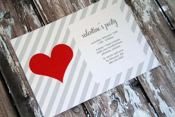 Valentine's Party Invitation - Simply Sweet Printable Collection - The TomKat Studio Il_570xn