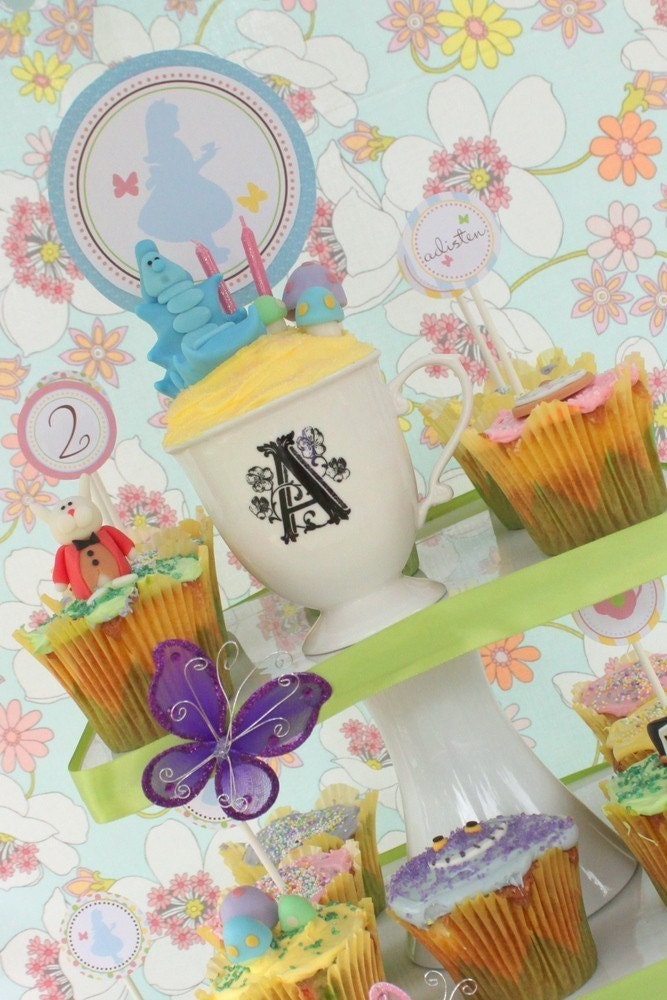 PRINTABLE INVITATION Design - Alice in Wonderland Inspired Birthday Party Collection - PASTELS - The TomKat Studio