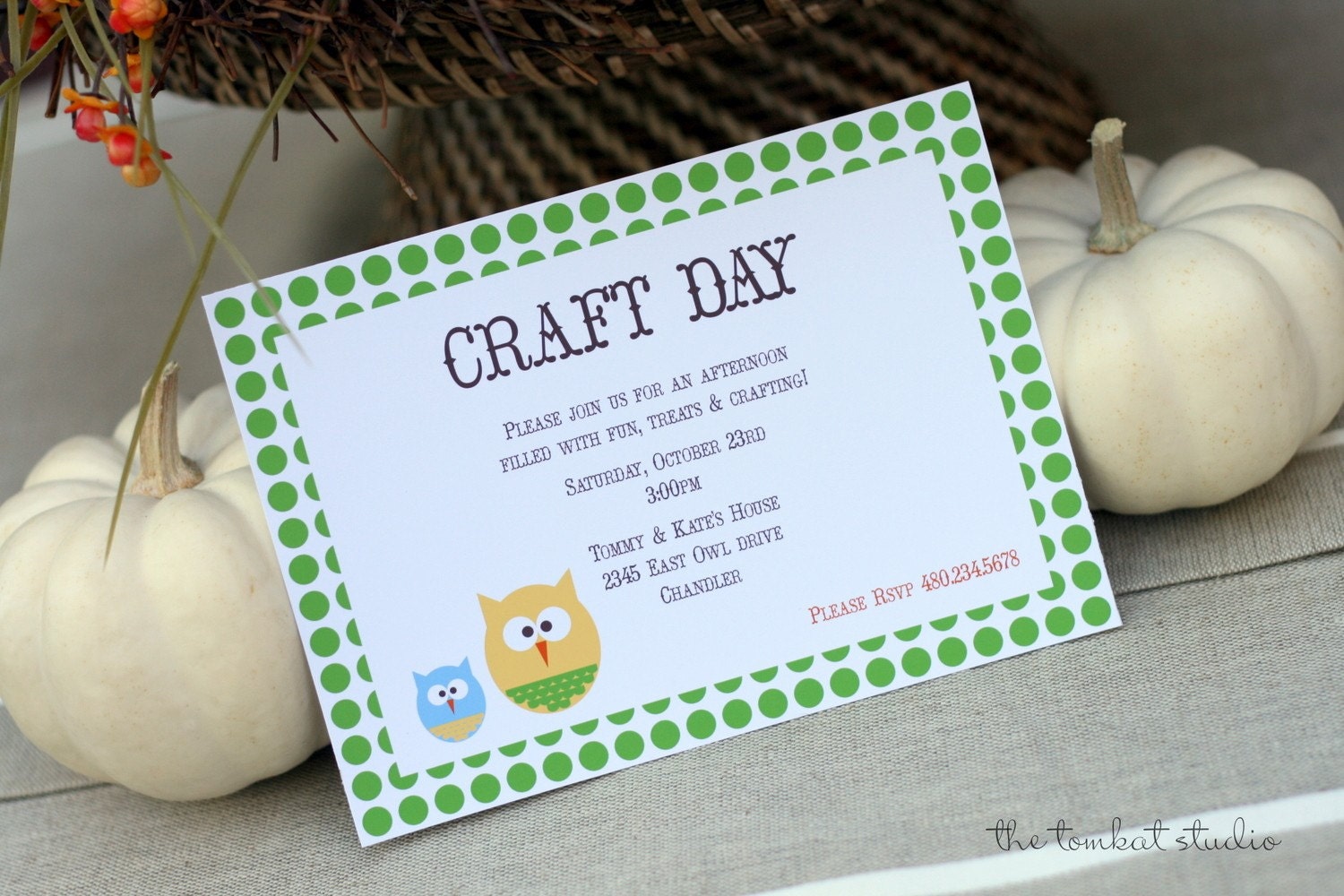 Thankgiving Dinner Party Invitation by The TomKat Studio