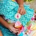Alice Tea Party Printable Cupcake Toppers by The TomKat Studio