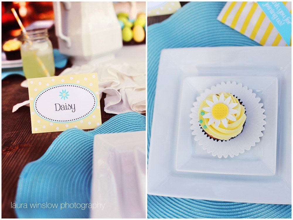 Easter Printable Party Collection - Daisy Garden by The TomKat Studio