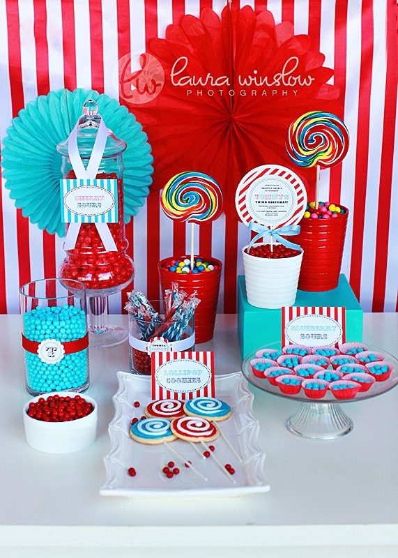 Circus Party Printable Welcome Sign by The TomKat Studio