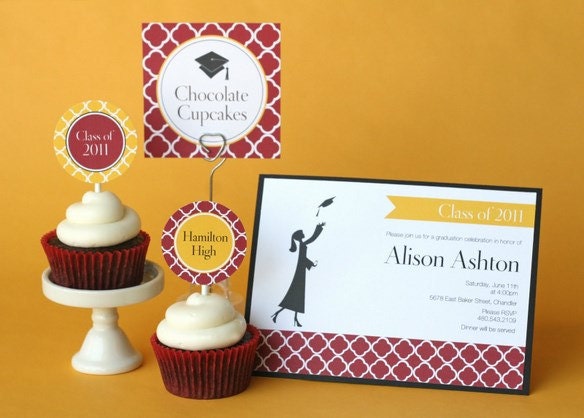 Graduation Party Class of 2013 Printable Party Circles by The TomKat Studio