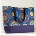 Spirograph Navy XL Extra Large BIG Tote Bag  / Beach Bag - Ready to Ship
