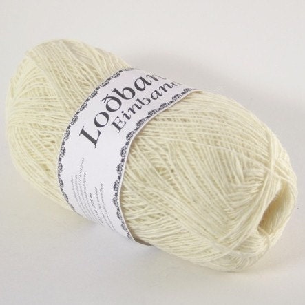 Lodband/Einband lace - Icelandic Wool. White nr. 0851